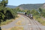 NS 3060 and 744 pulling into Enola yard